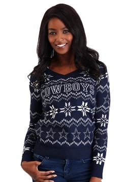 Dallas Cowboys Womens Light Up V-Neck Bluetooth Main Image U