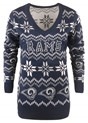 Los Angeles Rams Women's Light Up V-Neck Bluetooth Sweater
