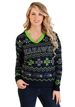 Seattle Seahawks Women's Light Up V-Neck Bluetooth Update Ma