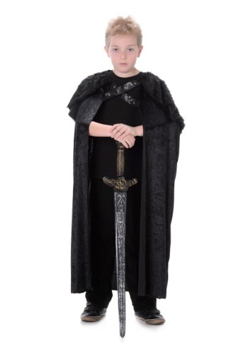 Northern King Black Fur Cape