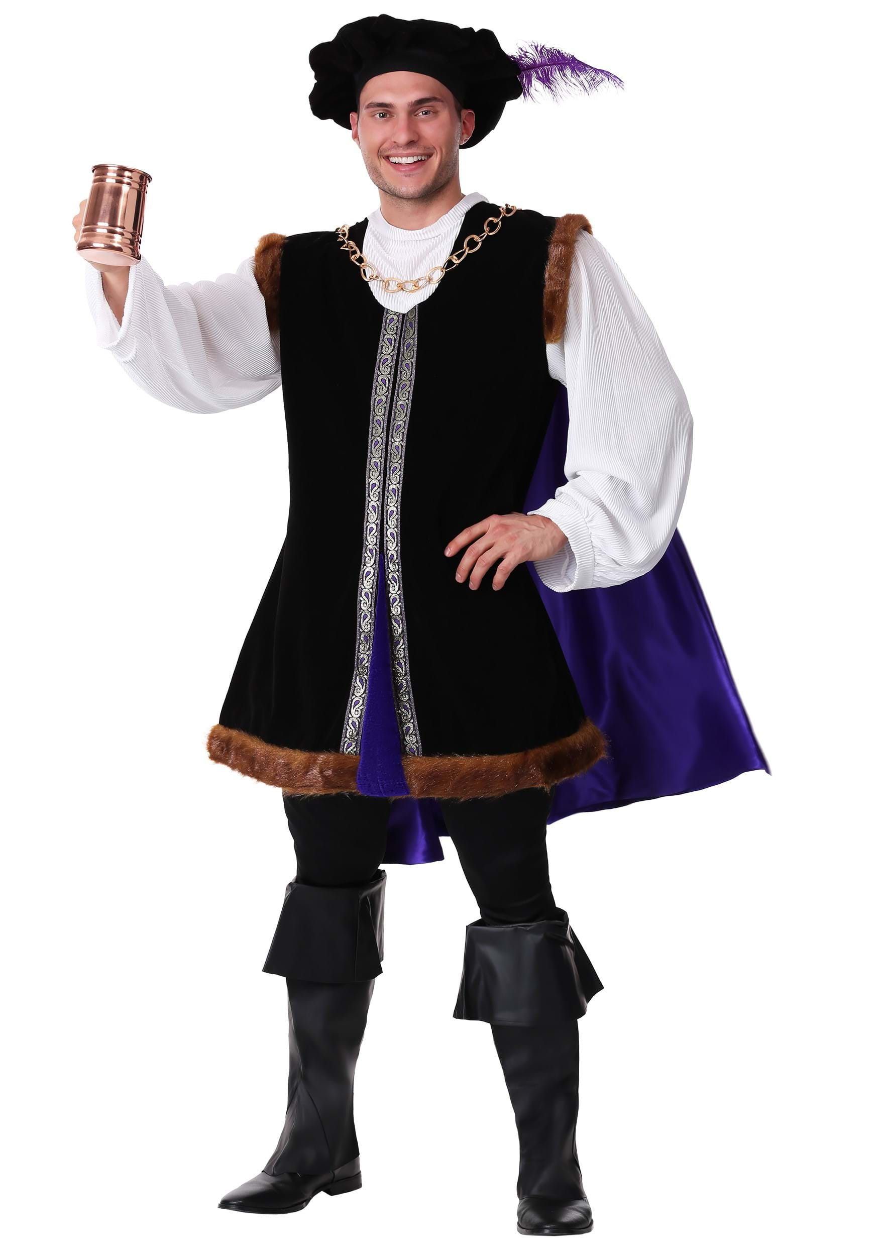 Men's Renaissance Medieval Noble Lord Costume - DeluxeAdultCostumes.com