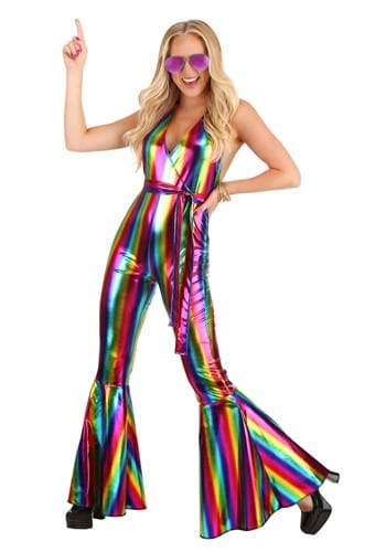 Women's Rainbow Rave Disco Costume-update