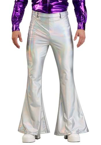 Holographic Disco Pants for Men Plain UPD