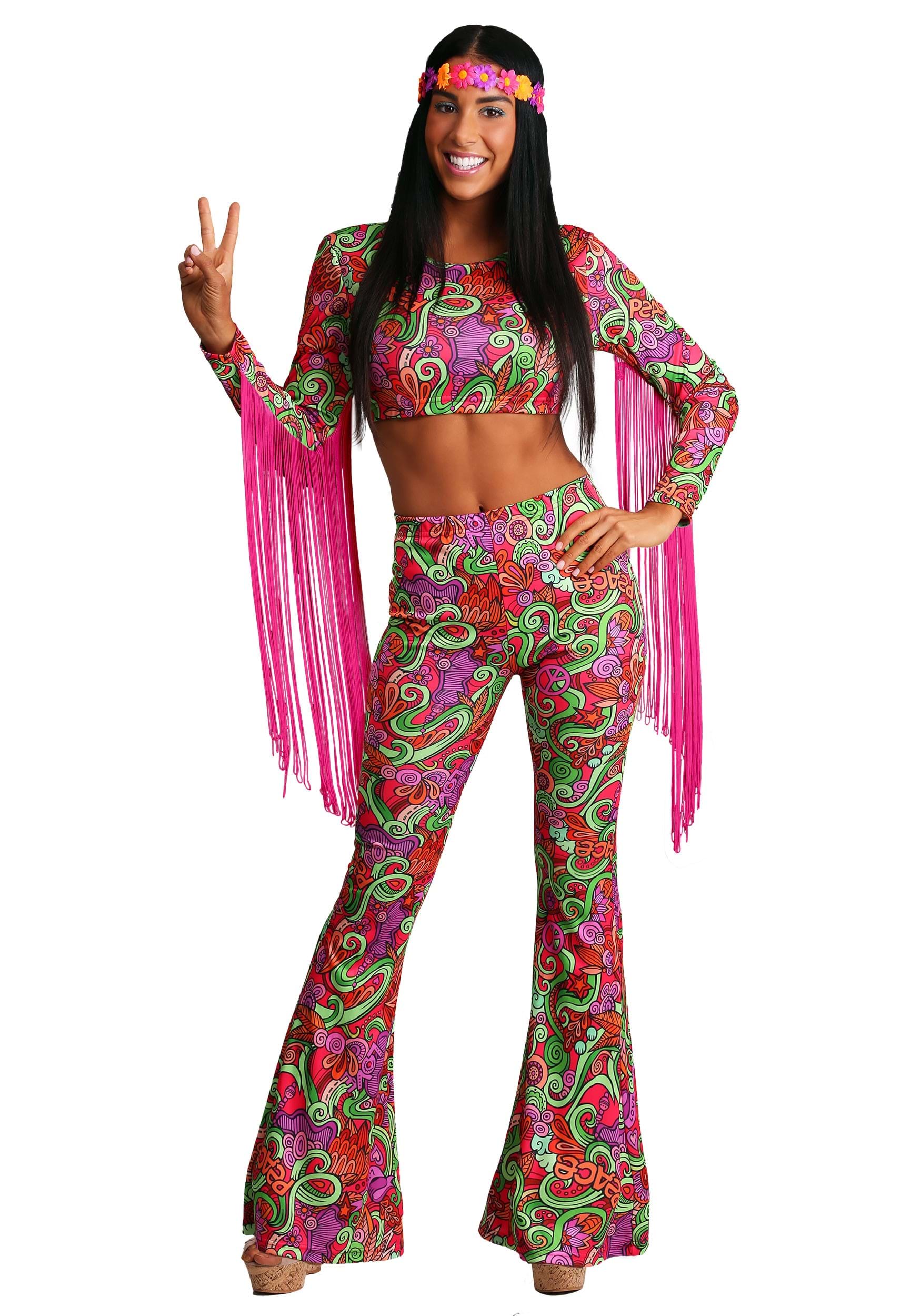 Mew Mew satellit Mockingbird Womens World Peace Hippie Costume | 70s Costumes Women