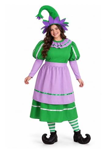 Plus Size Munchkin Girl Costume Dress for Women upd