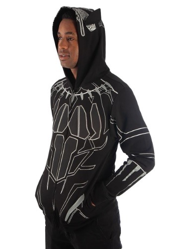 Black Panther Ballistic Nylon Costume Hoodie