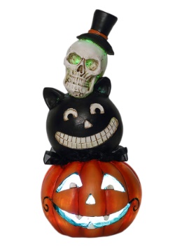 LED Halloween Resin Stack Heads Décor
