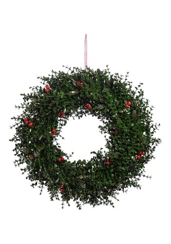 Traditional Holly Wreath Decoration