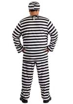 Plus Size Striped Prisoner Costume  Alt 1