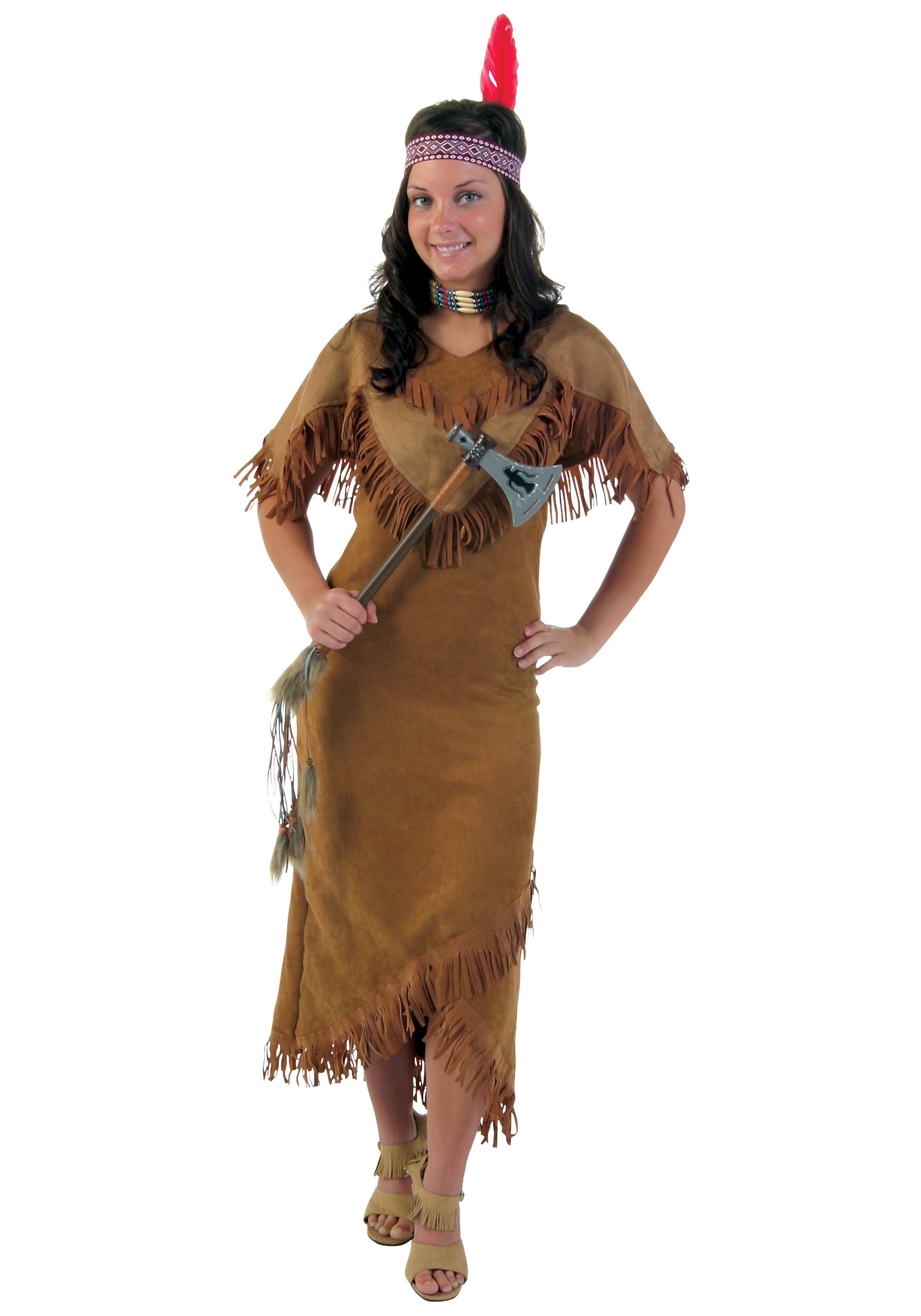 Plus Size Deluxe Womens Native American Costume 9872