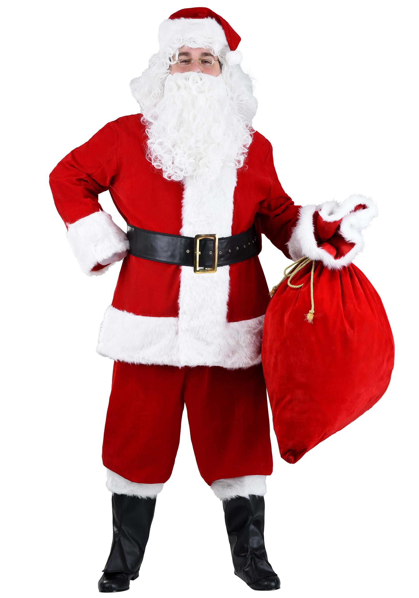 Plus Size Premiere Santa Suit Costume for Adults