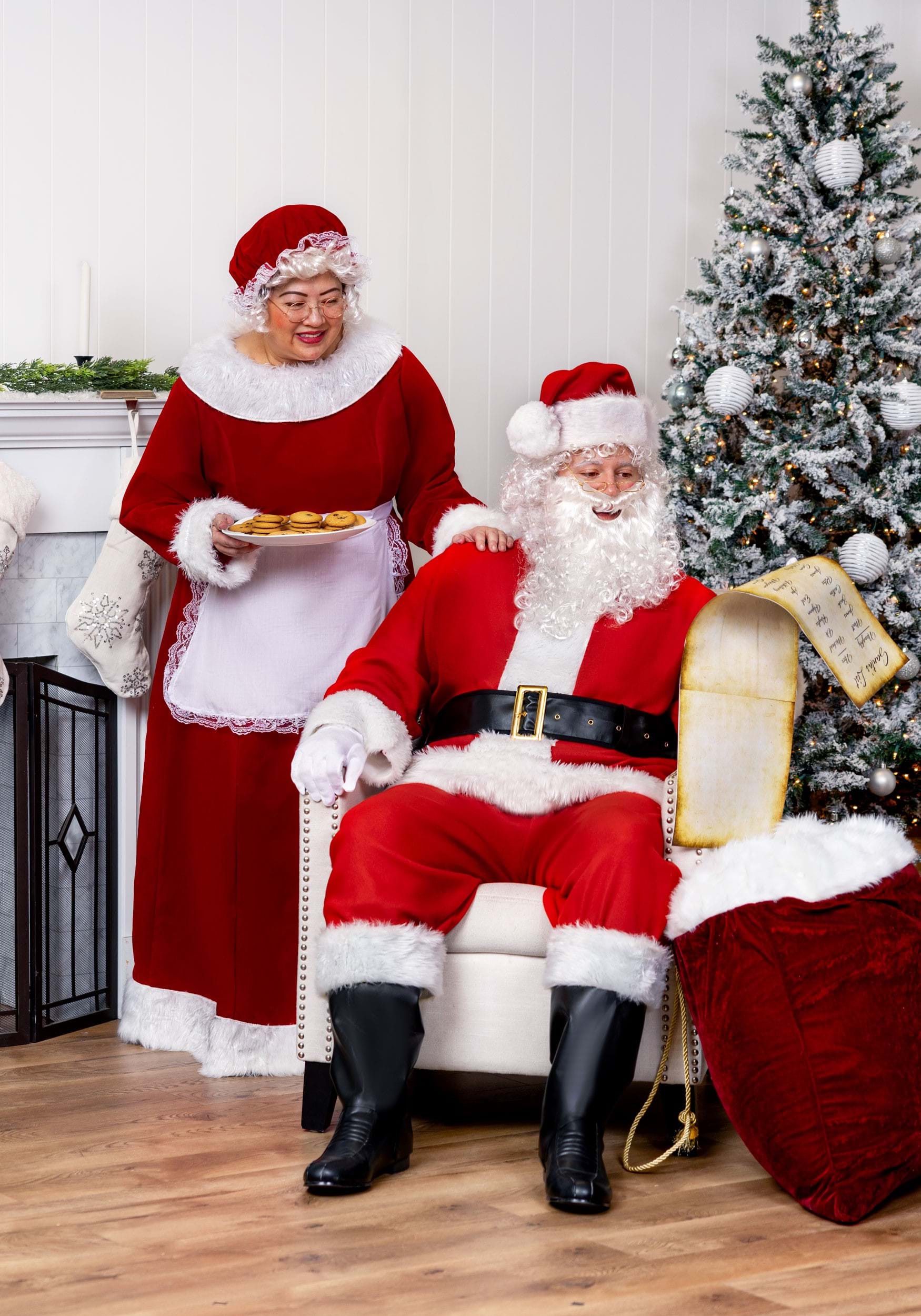 Lov Baby Kids Girl Christmas Santa Claus Costume Set, Velvet Long  Sleeve Tops + Bell Bottom + Hat Xmas Cosplay Outfits Set Red 1-2 Years