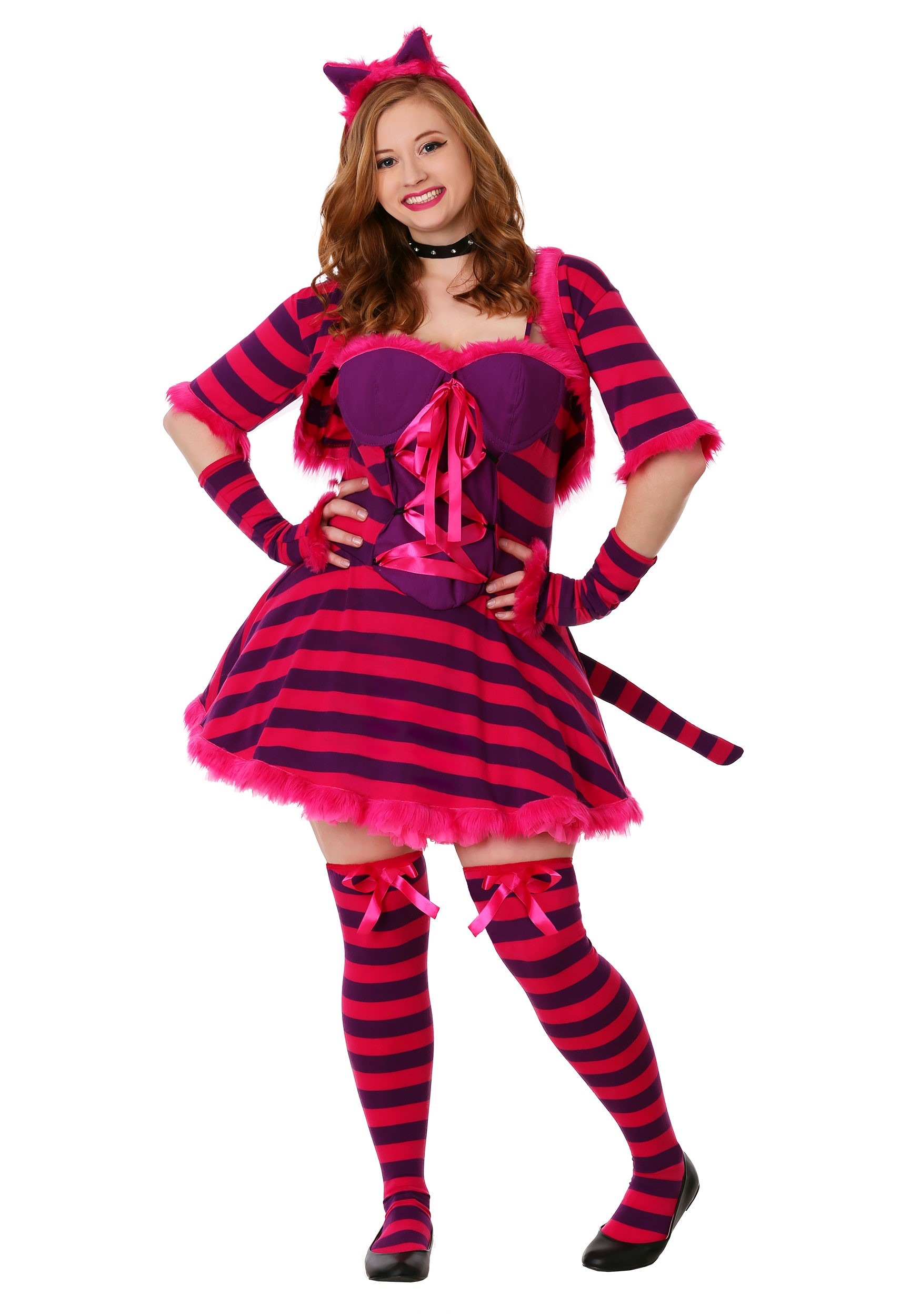 skulder Dronning forsigtigt Plus Size Sexy Wonderland Cat Costume | Cheshire Cat Costume Womens