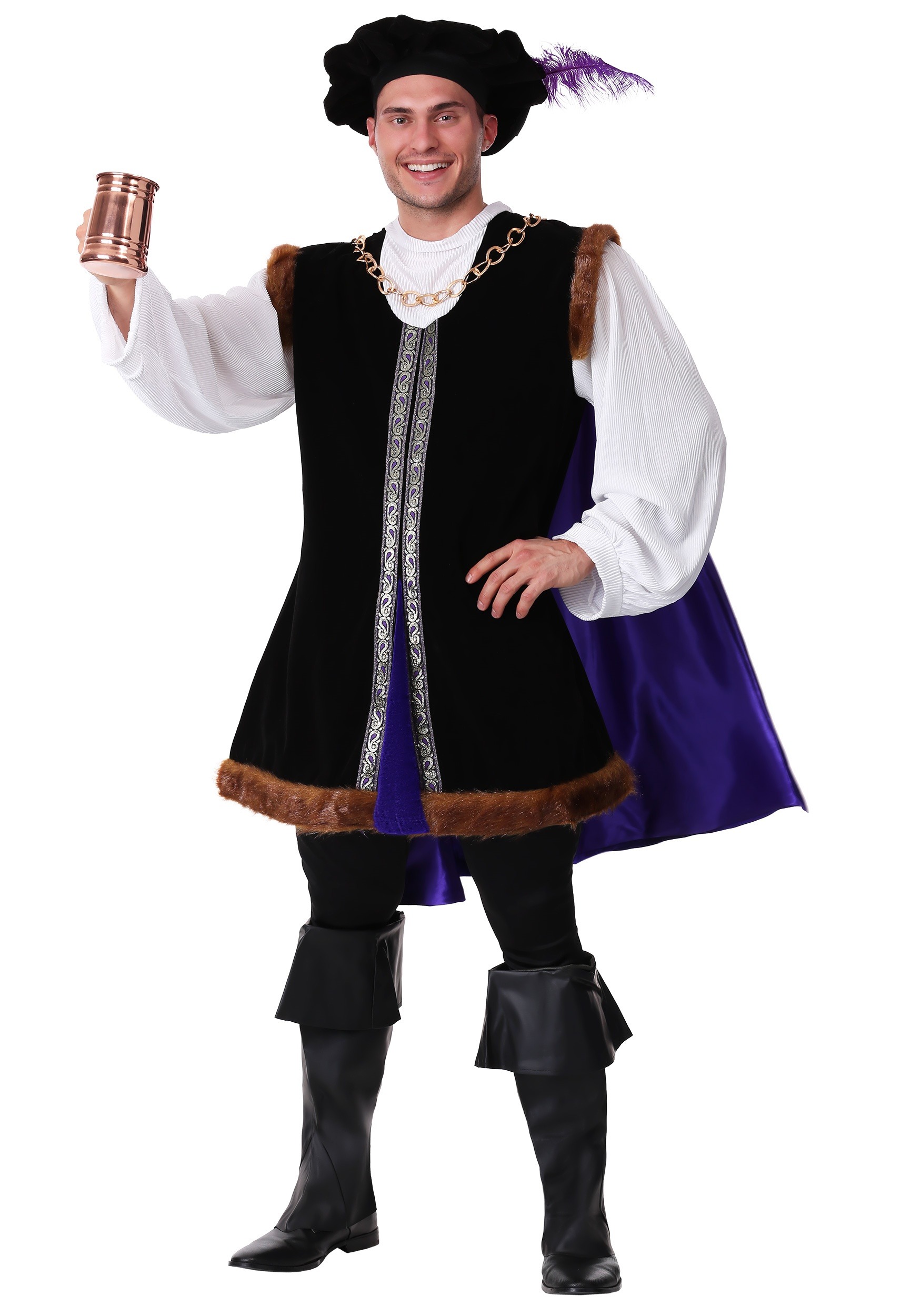 Renaissance Medieval Nobleman Costume Plus Size - DeluxeAdultCostumes.com