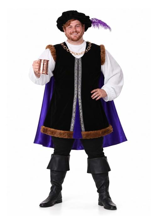 Plus Size Noble Renaissance Man Costume New Main