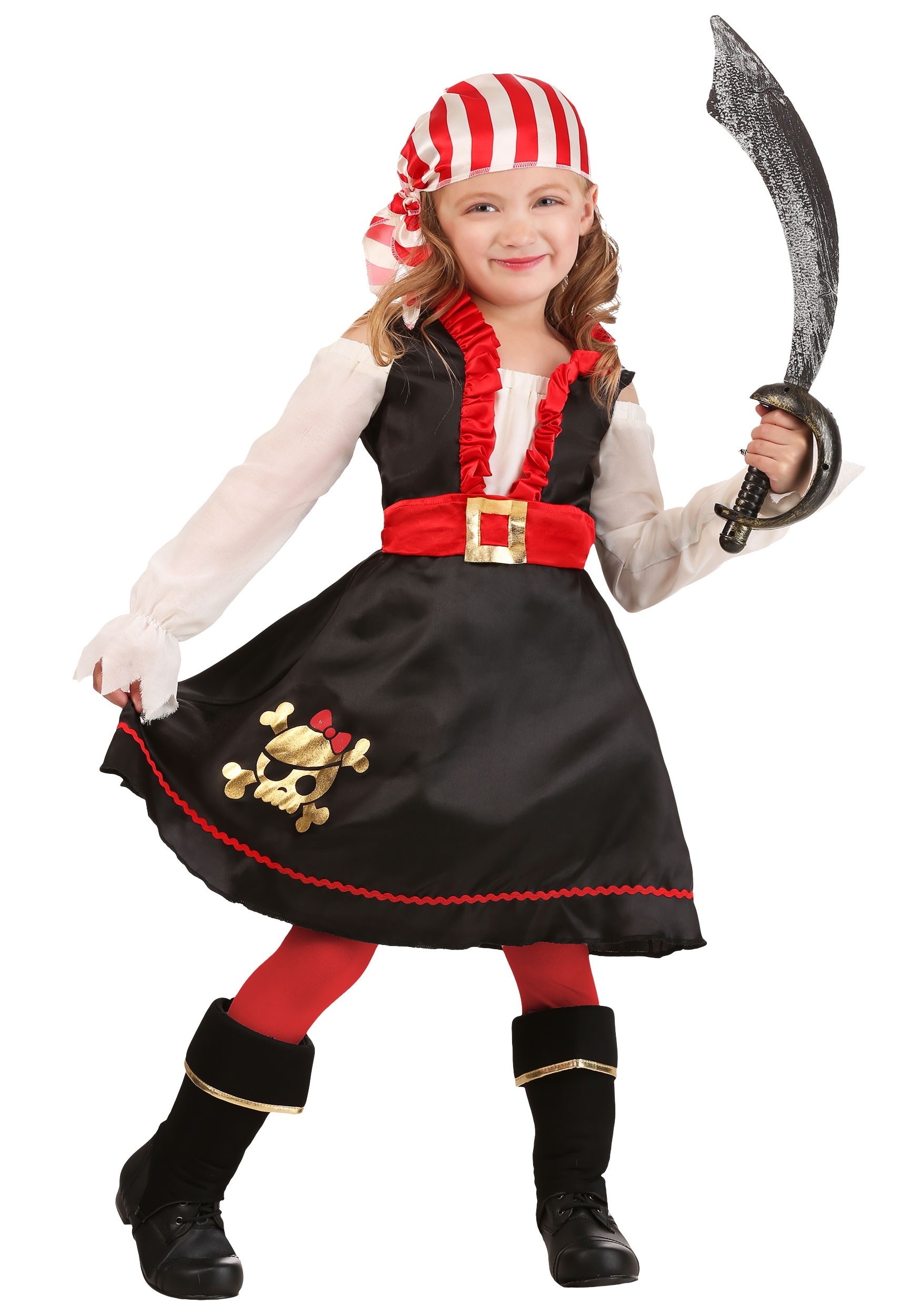 Toddler girl pirate costume