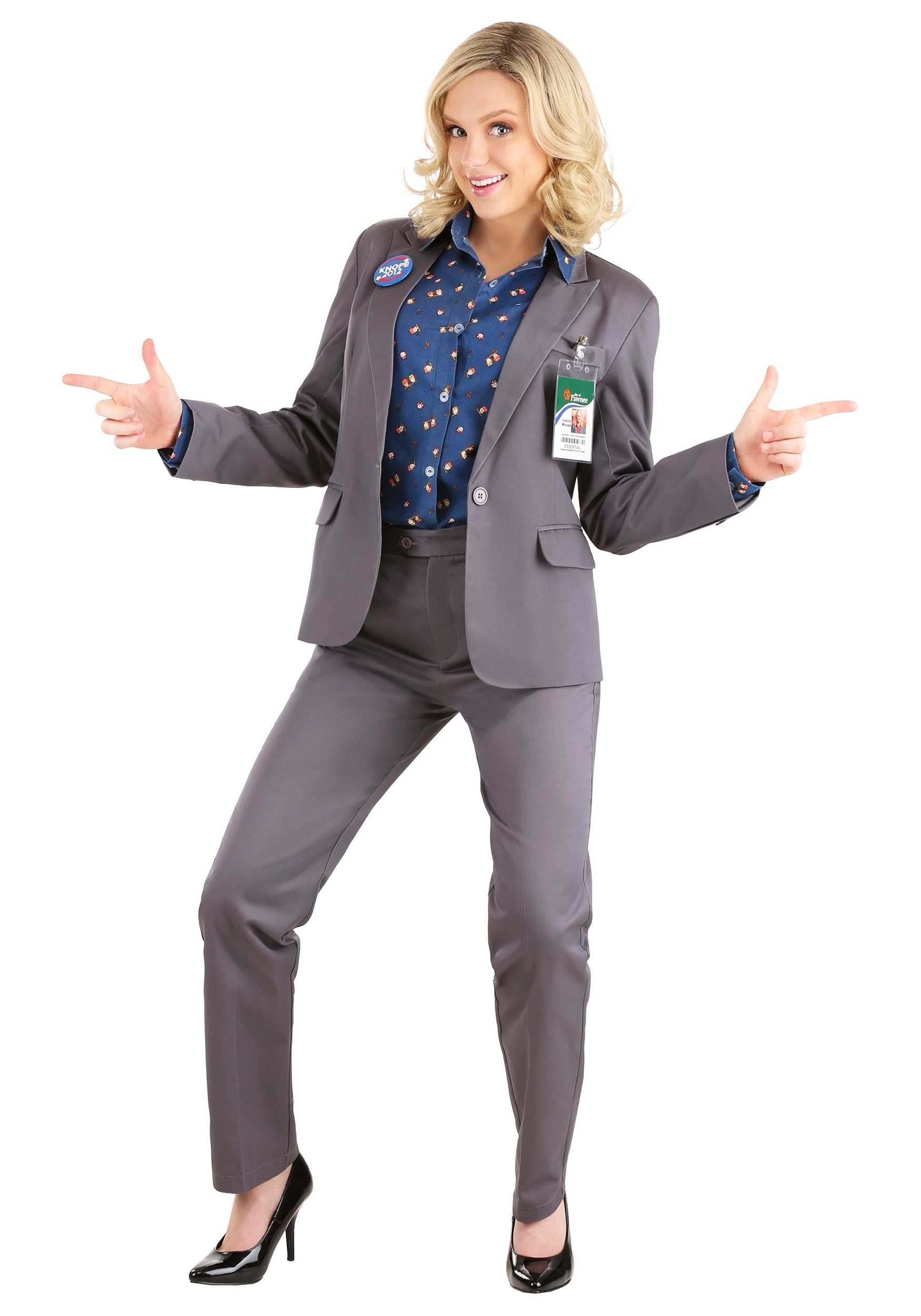 Leslie Knope Parks and recreation Novelty ID Badge Prop Costume.