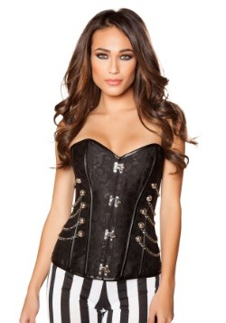 Deluxe Steampunk Black Corset