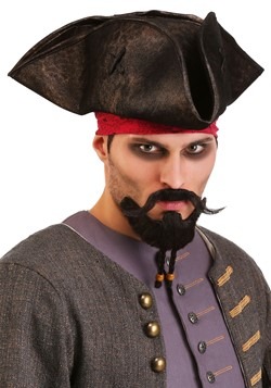 FORMIZON 48 Pièces Pirate Accessoires Set Pirate Faux Moustache pour Halloween et Costume de Soirée de Pirate Accessoire Pirate Eye Patch Pirates Porte-Clés Pirate Bandana Pirates Bagues 