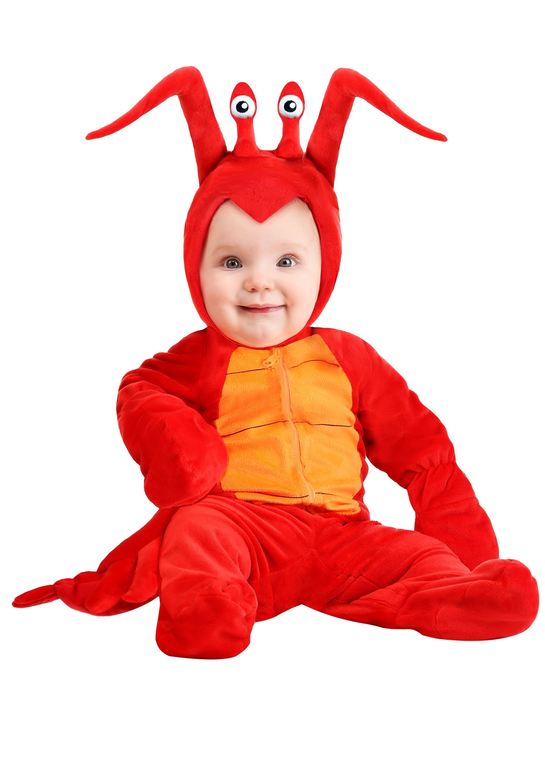 Photos - Fancy Dress ROCK FUN Costumes  Lobster Costume for Infants Orange/Red 