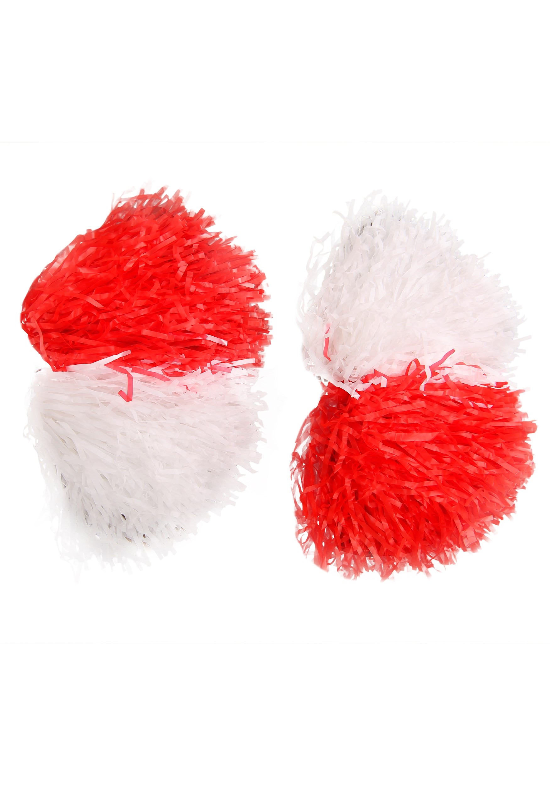 Halloweencostumes.com One Size Grease Rydell High Cheerleader Pompoms,  White/red : Target