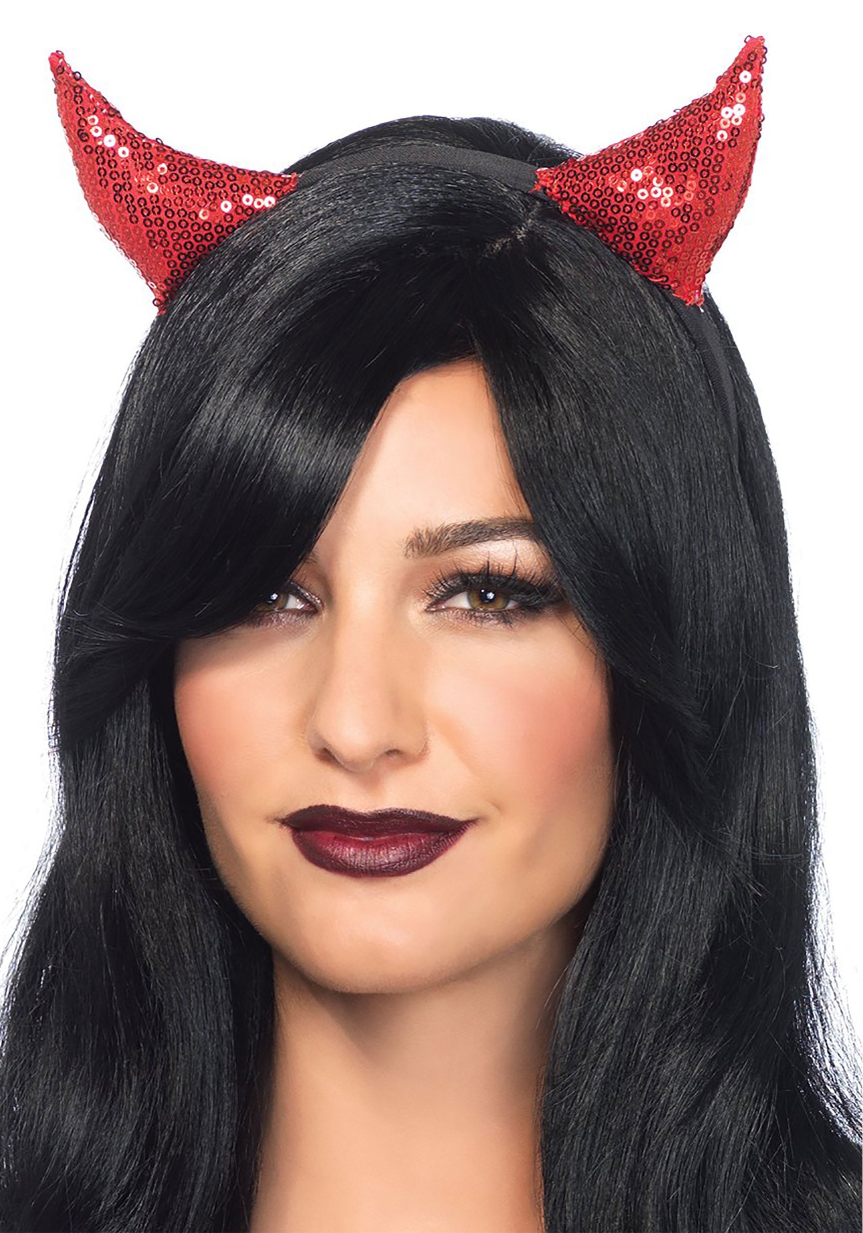 Devil Horns Sequin Costume Headband