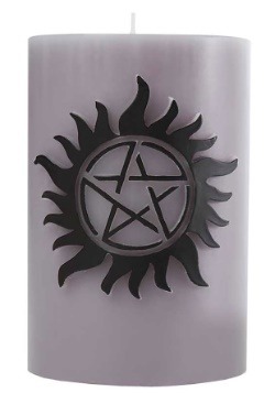 Supernatural Sculpted Insignia Themed Candle