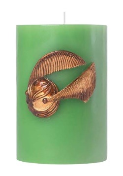 Harry Potter Themed Golden Snitch Insignia Candle