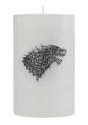 Game of Thrones Stark Large Insignia on a White Candle