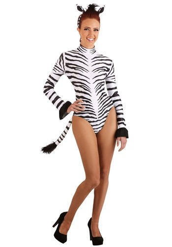 Sleek Zebra Costume Women's 