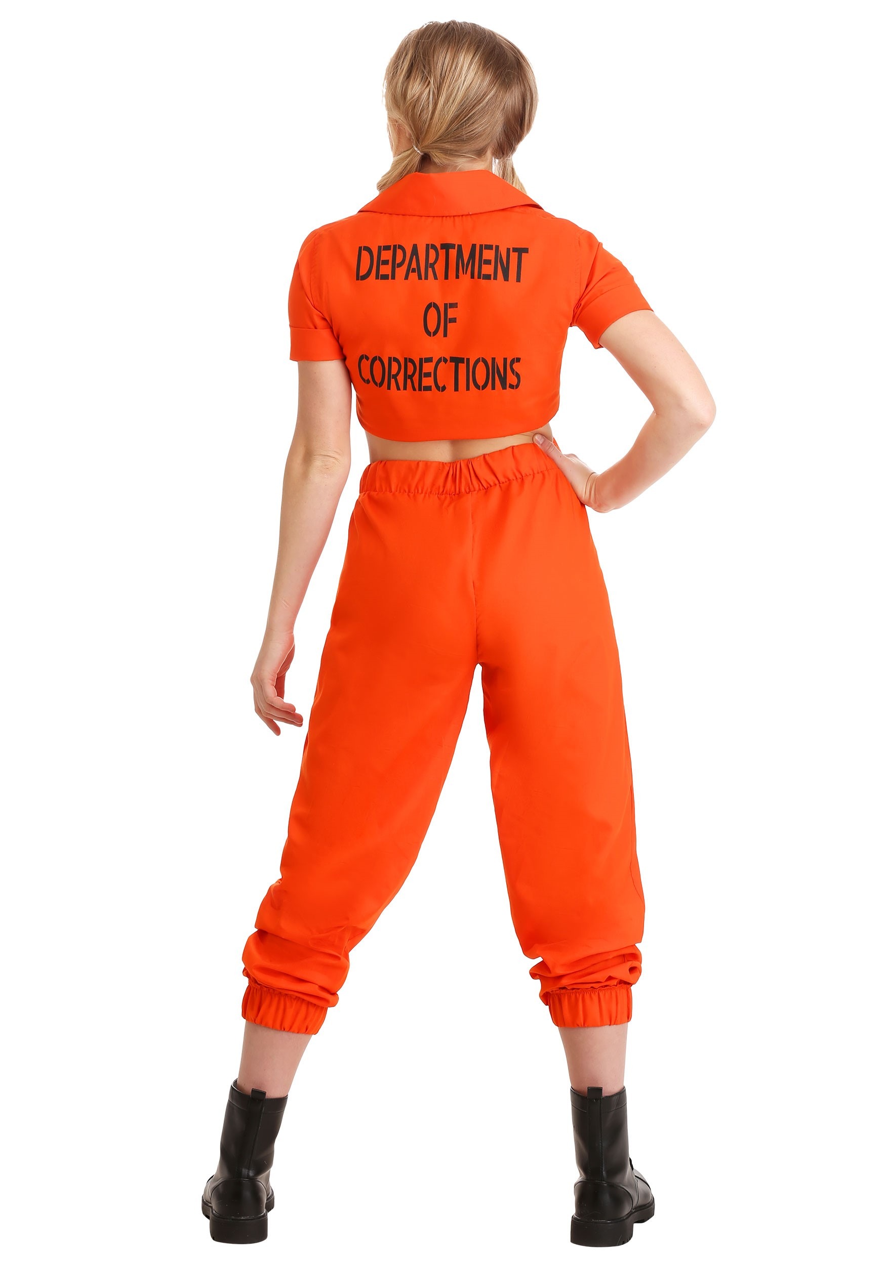 2 Orange is the New Black WOMENS 2 pc PRISON COSTUME Inmate Halloween U PIC...