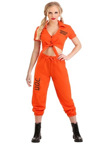 Orange Inmate Women's Prisoner Costume 