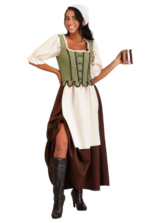 Women's Medieval Pub Wench Costume Dress