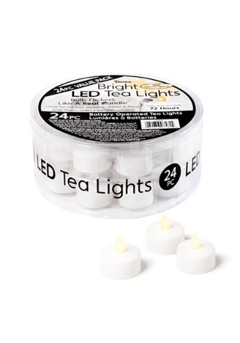 Box of 24 Piece LED White Tea Lights