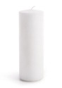 Home Decor Set of 3 White Unscented Pillar Candles 2-7/8" x7