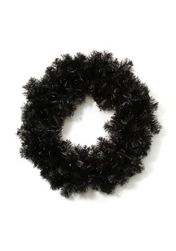 20" Black Halloween Wreath