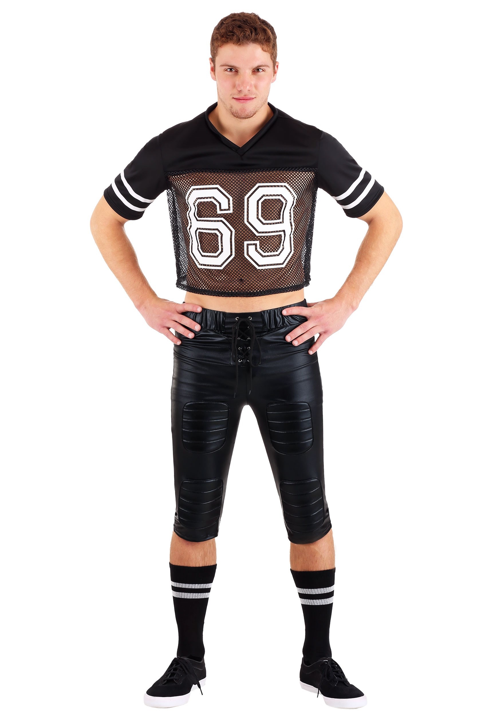 Photos - Fancy Dress FUN Costumes Tight End Footballer Costume for Adults Black