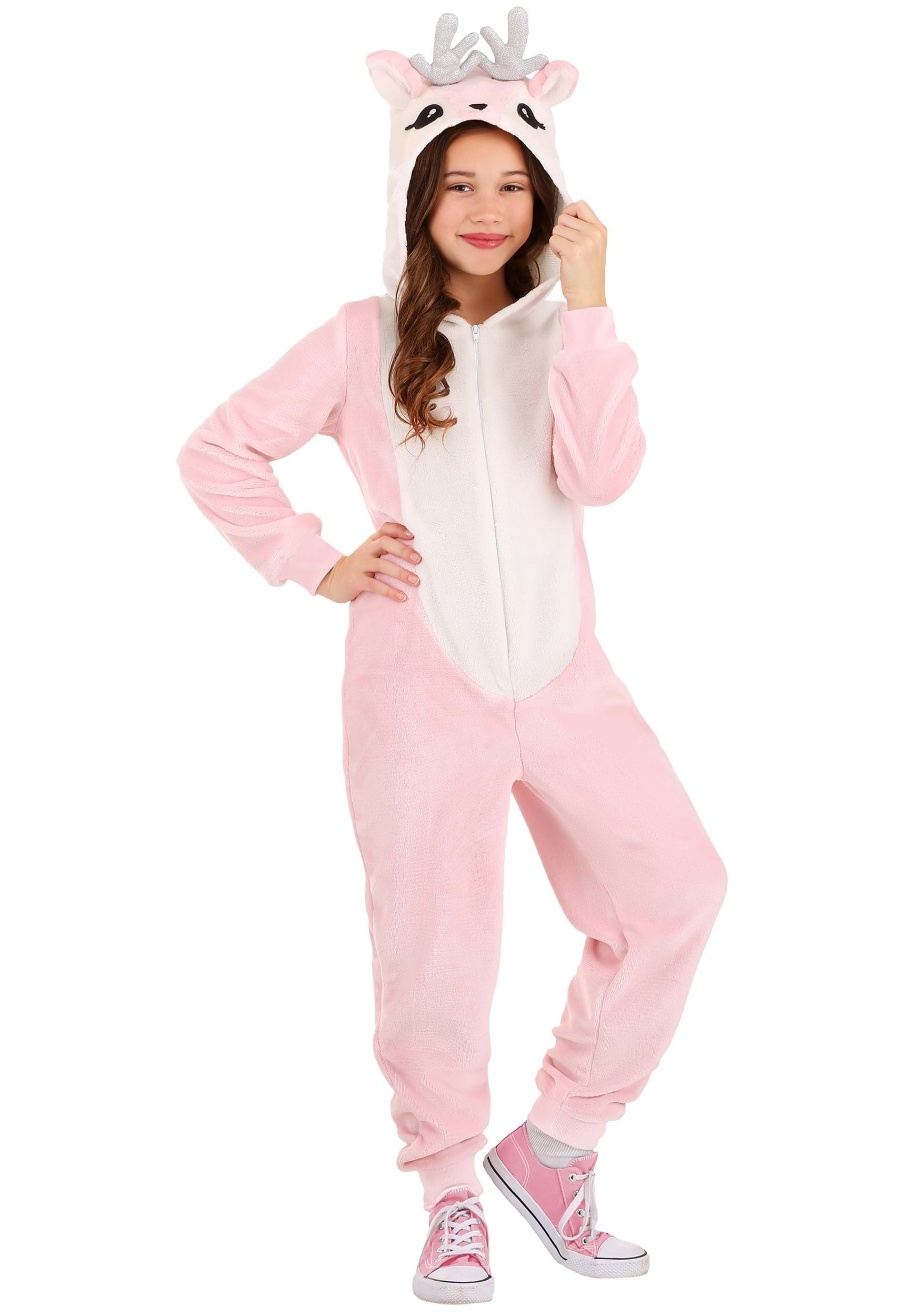 Photos - Fancy Dress FUN Costumes Pink Deer Girl's Costume Pink/White