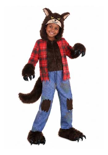 Brown Werewolf Kids Costume upd