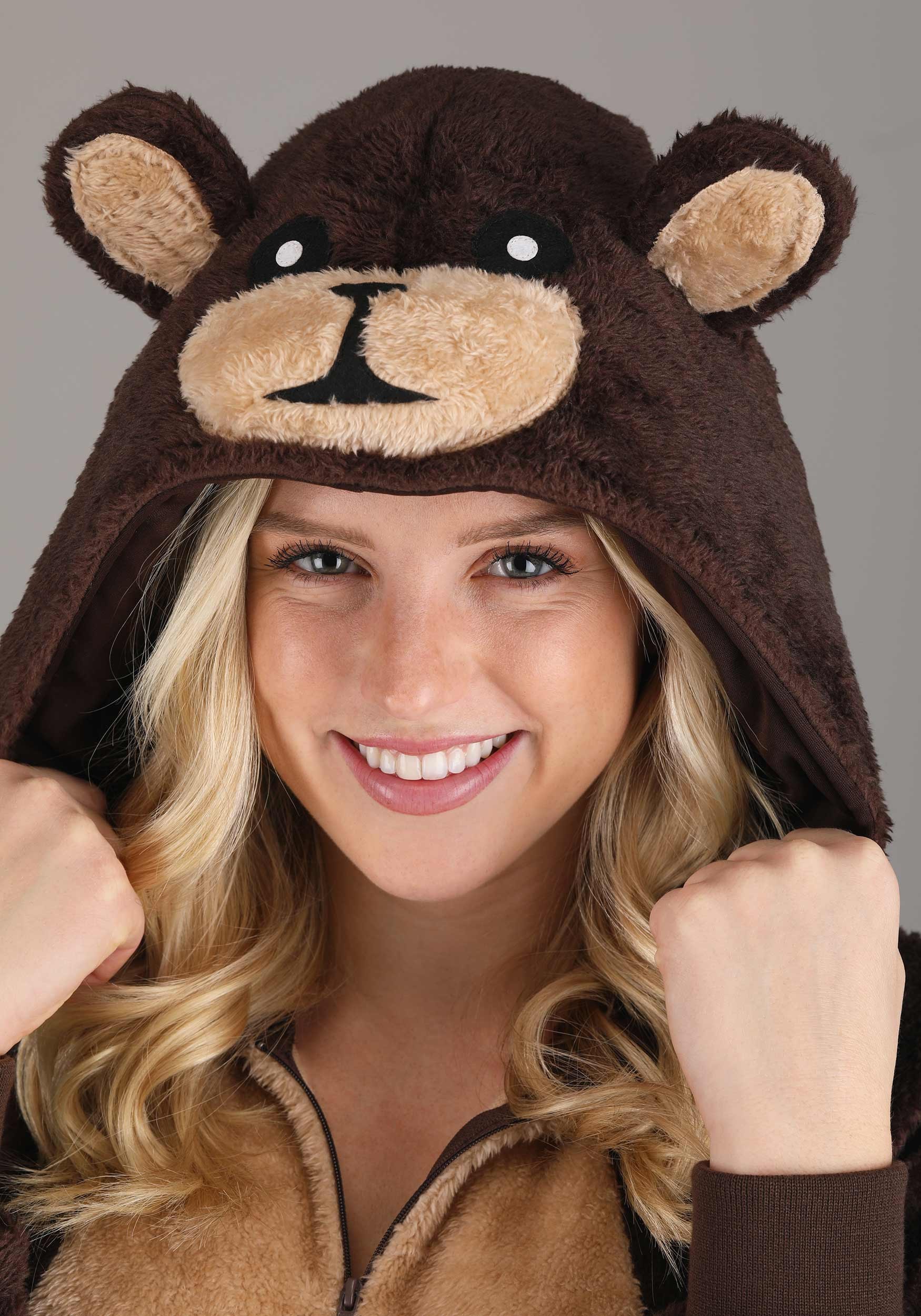 Brown Bear Adult Costume Onesie | Animal Costumes