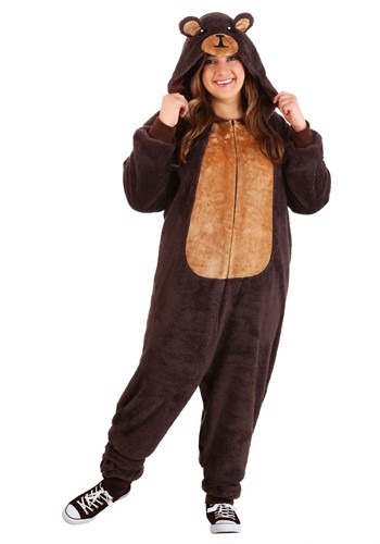 Brown Bear Plus Size Onesie