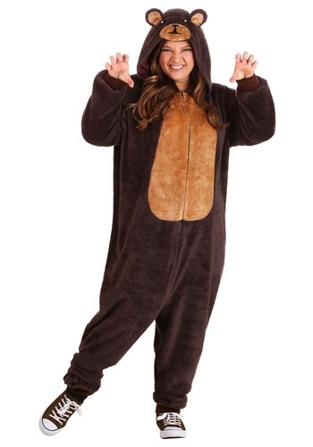 Adult Brown Bear Onesie Plus Size