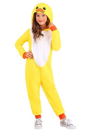 Kids Yellow Duck Onesie Costume