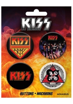 KISS 4-Pack Button Set