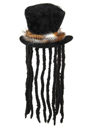 Adult Witch Doctor Costume Hat with Dreadlocks