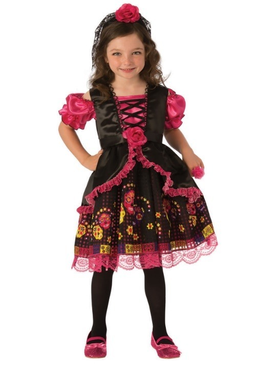 Day of the Dead Girl's Costume Dress