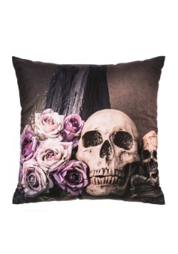 16" Skull Pillow w/ LED Lights