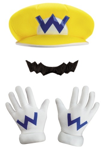 Adult Super Mario Bros. Wario Costume Kit | Nintendo Accessories