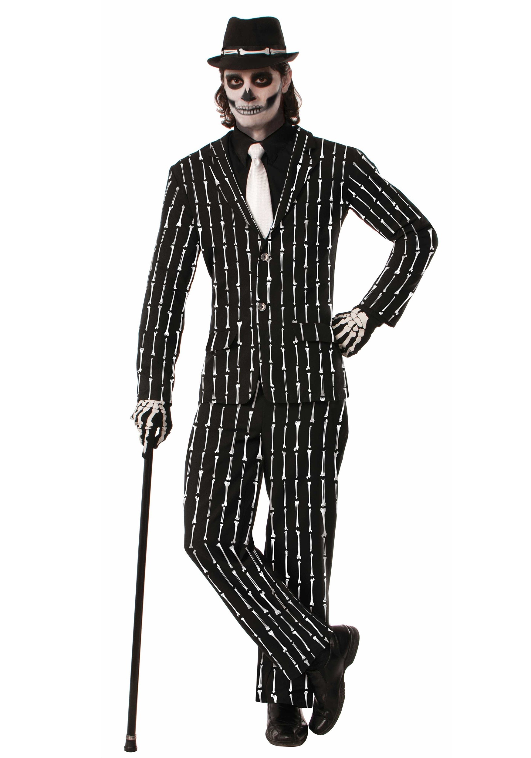Bone Pin Stripe Men S Suit Costume