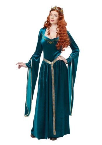 Women's Lady Guinevere Teal Costume